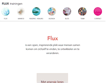 Tablet Screenshot of fluxtrainingen.nl